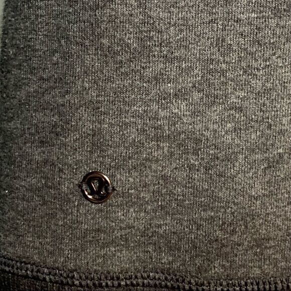 Lululemon Hug it Out Jacket Fleece Lined Zip Up Dark Charcoal Gray Size 6 - Picture 6 of 10
